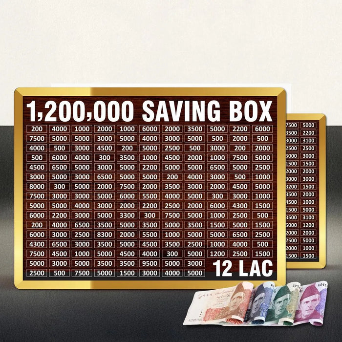 1 Lakh 20 Thousand Savings Challenge Box – Rs. 120,000 Goal