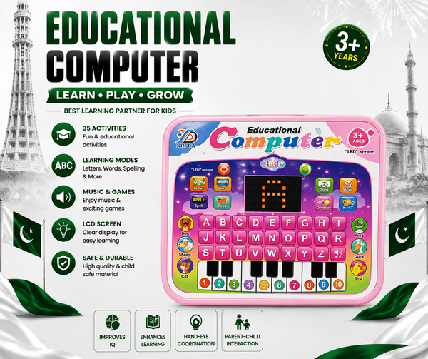Kids Educational Musical Laptop Toy | Early Learning Laptop for Boys & Girls