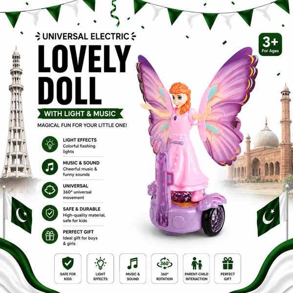 Universal Electric Lovely Doll with Light & Music | Interactive Toy for Kids