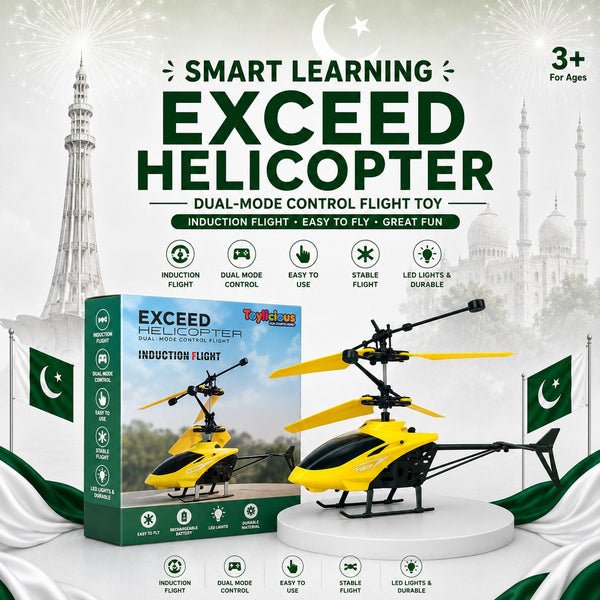Flying Helicopter With Fall Sensor
