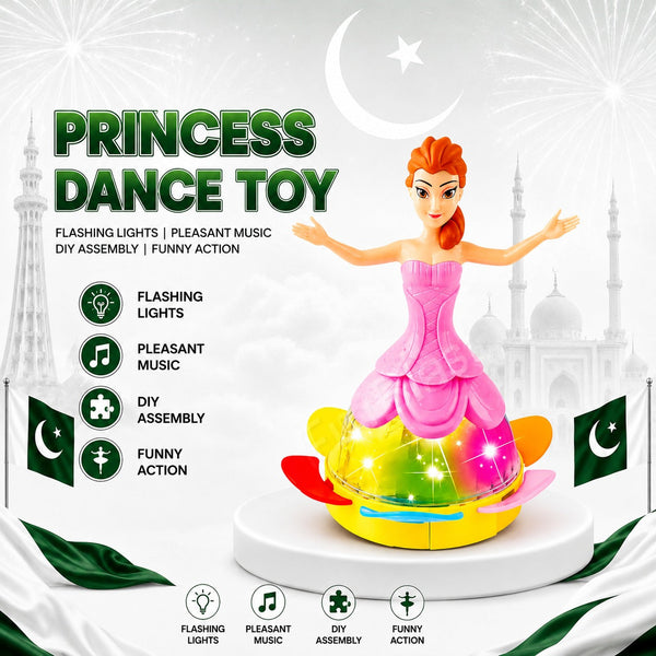 Princess Dancing Doll with 3D Lights & Sound | Musical Toy for Girls