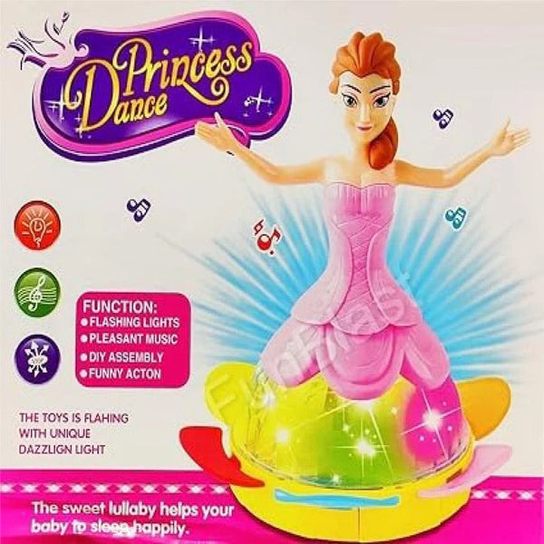 Princess Dancing Doll with 3D Lights & Sound | Musical Toy for Girls