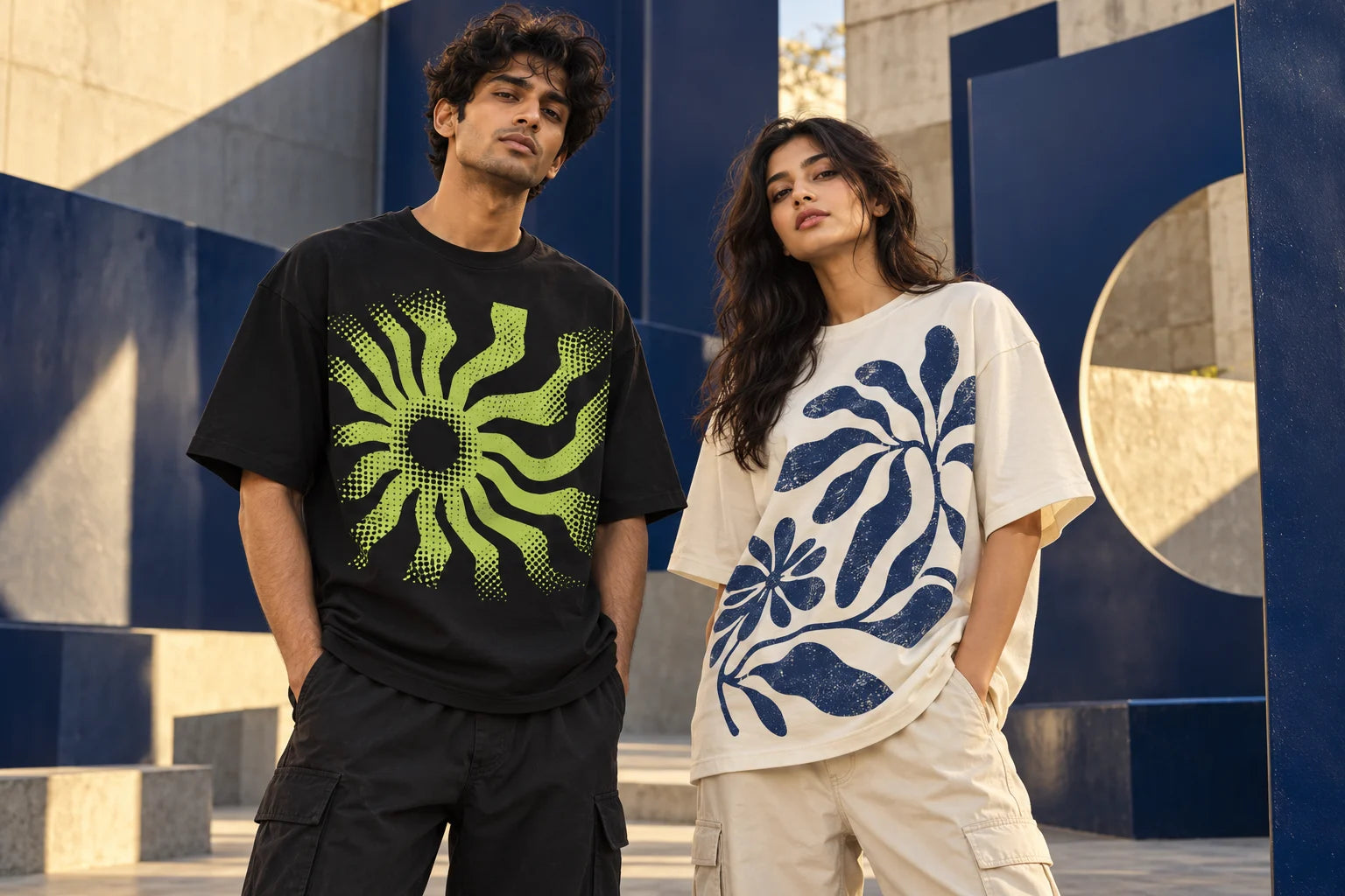 Printed shirt editorial concept